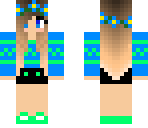 blue and green hippy 