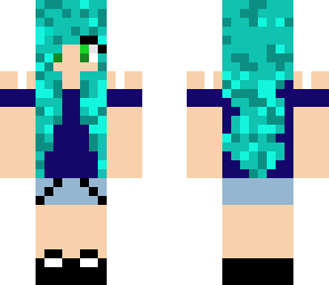 blue hair girl