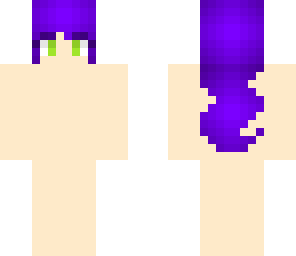 purple haired girl skin base