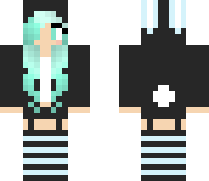 edit- cute blue bunny girl