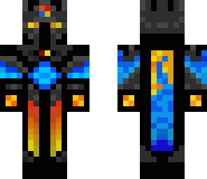 metal blue fire knight