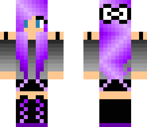purple hair girl