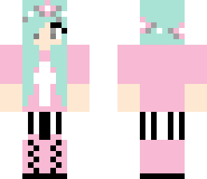 minty pink pastel goth