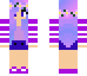 purple flower girl