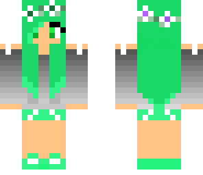 cute green girl