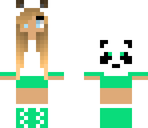 green panda skin