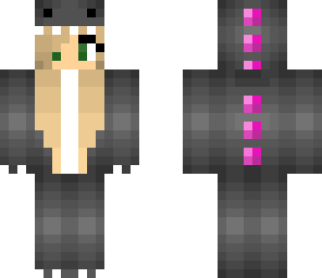 pink and black dinosaur girl