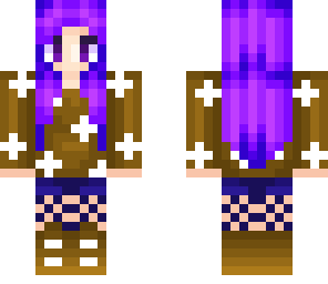 purple haired girl