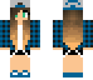 skater girl blue