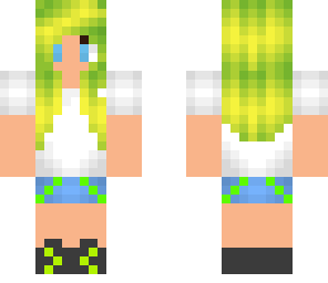lime green girl