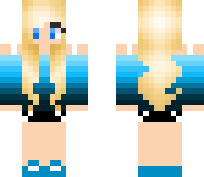 cute blue girl