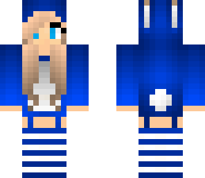 dark blue bunny girl