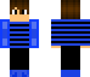 blue and black boy