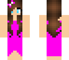 cute pink dress skin