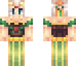 elven woman in green and red