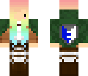 rainbow attack on titan girl