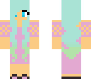 dip-dyed pastel girl