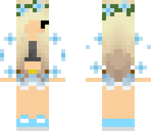 summer blue chibi girl