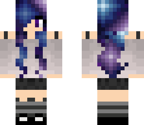 galaxy hair girl