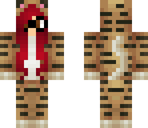 red haired tiger girl edit