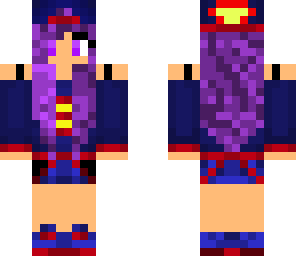 purple haired supergirl