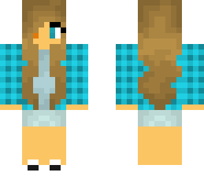 blue plaid girl
