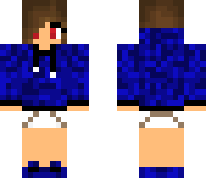 blue hoodie girl