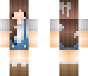 chibi girl farmer