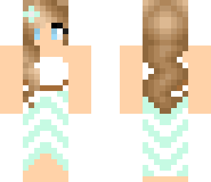 minty dress girl