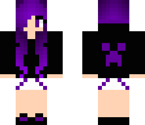 purple hair girl