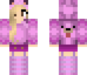 cute pink bear girl