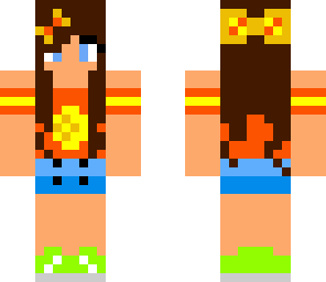 orange flower girl