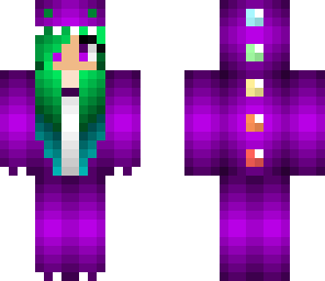 purple dino girl edit