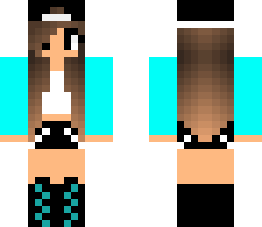 cute blue skater girl