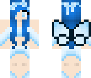 blue water fairy girl