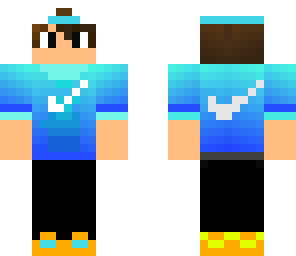 blue nike boy