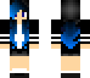 blue haired girl