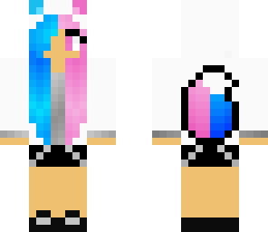 cotton candy wolf girl