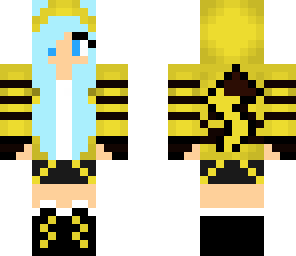 blue girl pikachu