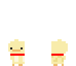 cute duck with neck ribon