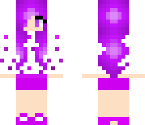 cute purple cake girl
