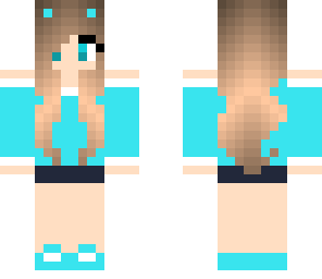 cute blue kitty girl