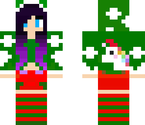 christmas unicorn with purple ombre