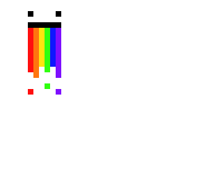 rainbow puke