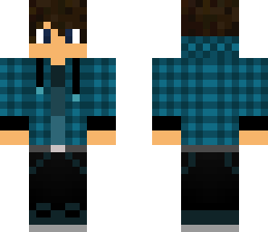blue plaid boy