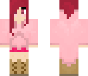 pink hoodie girl