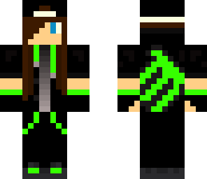 green monster boy with long hair
