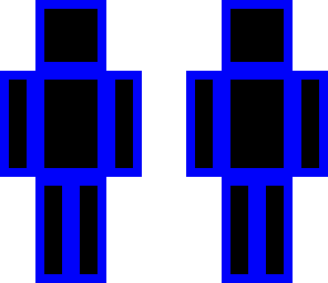 blue outline