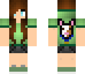 green puppy girl