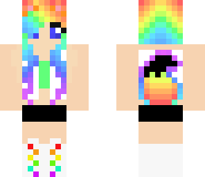 rainbow cat girl